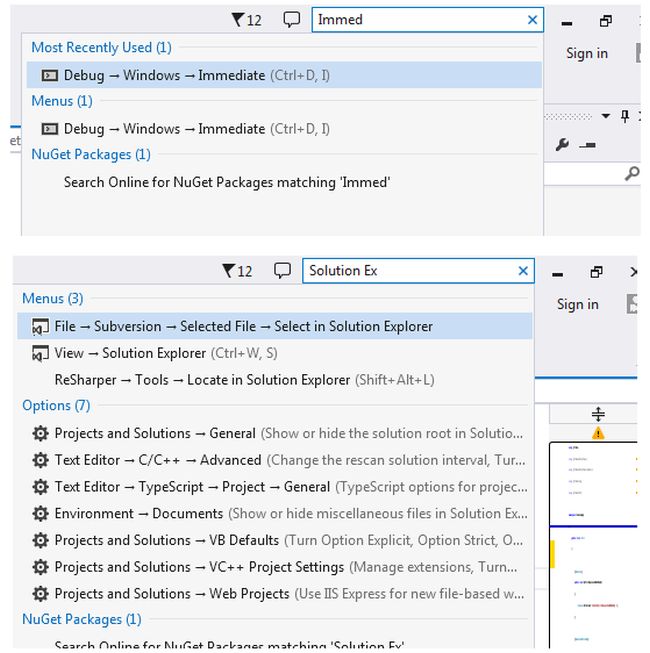select soluction explorer